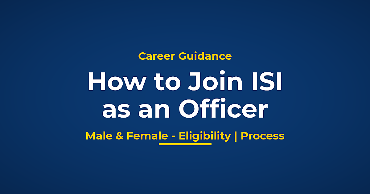 Joining ISS as Officer
